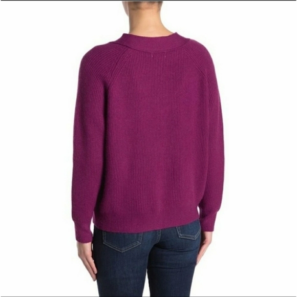 𝅺NEW Frnch Wine V-Neck Sweater - Picture 2 of 8